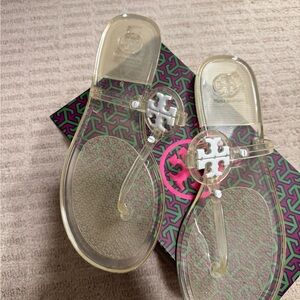 Tory Burch Transparent Jelly Sandals
